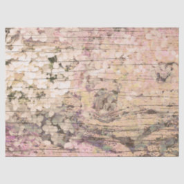 Hydrangea Floral Sepia Tan Country Vintag Wood Seidenpapier