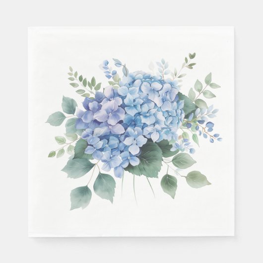 Hydrangea Floral Serviette (Vorderseite)