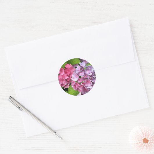 Hydrangea Floral Stickers (Umschlag)