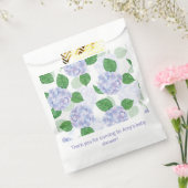 Hydrangea Floral Watercolor Blau Pink Geschenktütchen (Versiegelt)
