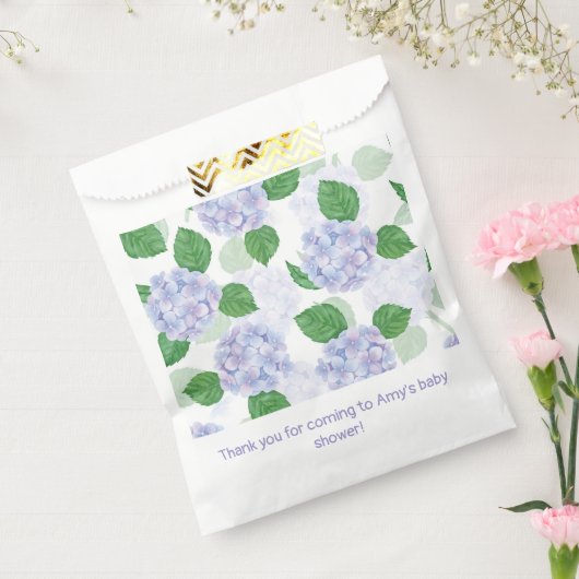 Hydrangea Floral Watercolor Blau Pink Geschenktütchen (Versiegelt)