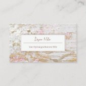 Hydrangea florale Weißholz-Körner Visitenkarte (Vorderseite)