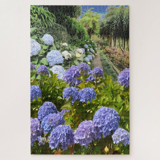 Hydrangea Flower Garden Jigsaw Puzzle (Vertikal)
