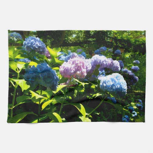 Hydrangea Flower Garden Kitchen Towel Geschirrtuch (Horizontal)