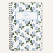 Hydrangea Flower Personalized Journal Notebook Notizblock (Vorderseite)