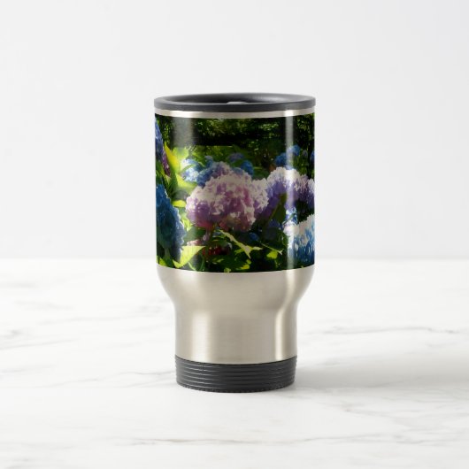Hydrangea Flower Travel Mug Reisebecher (Mittel)