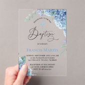 Hydrangea flowers Baptism Acryleinladungen (Insitu (Handheld))
