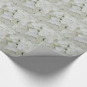 Hydrangea Flowers Floral White Elegant Blossom Geschenkpapier (Ecke)