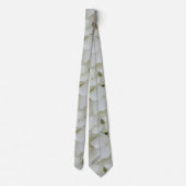 Hydrangea Flowers Floral White Elegant Blossom Krawatte (Rückseite)