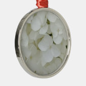 Hydrangea Flowers Floral White Elegant Blossom Silbernes Ornament (Rechts)