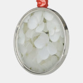 Hydrangea Flowers Floral White Elegant Blossom Silbernes Ornament (Links)