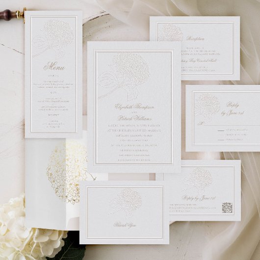 Hydrangea Formal Elegant Elfenbeinheirat