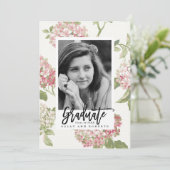 Hydrangea-Foto-Abschluss-Karte Dankeskarte (Stehend Vorderseite)