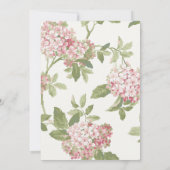 Hydrangea-Foto-Abschluss-Karte Dankeskarte (Rückseite)