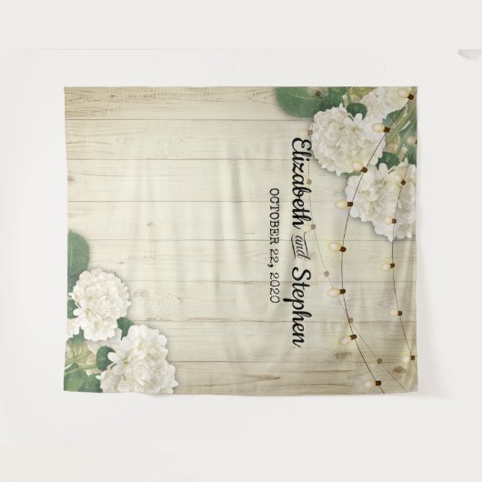 Hydrangea Foto Leuchtenholz Wandteppich (Vorderseite (Horizontal))