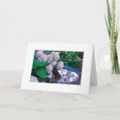 Hydrangea-Fotokarte Karte (Vorderseite)