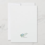 Hydrangea Frame Foto Celebration of Life Einladung (Rückseite)