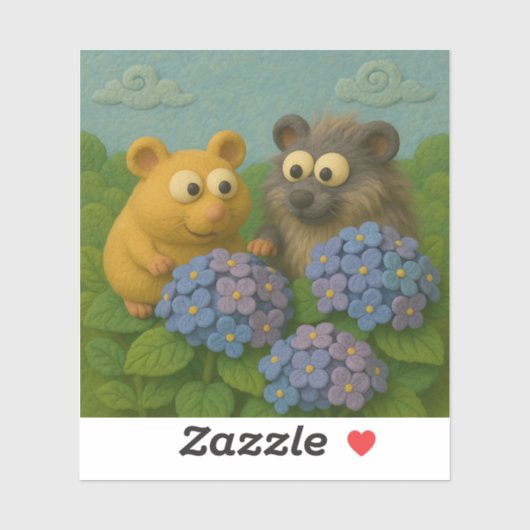 Hydrangea Friends Sticker (Blatt)
