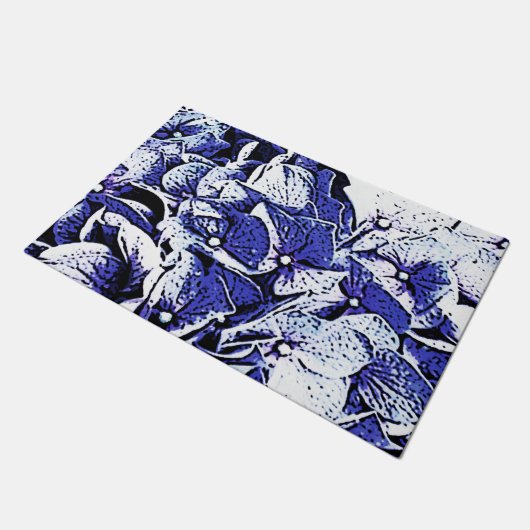 Hydrangea Fußmatte (Schrägansicht)