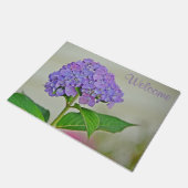Hydrangea-Fußmatte Fußmatte (Schrägansicht)