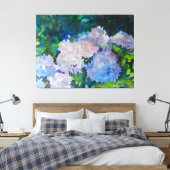 Hydrangea Garden Art Print Leinwanddruck (Insitu (Schlafzimmer))