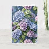 Hydrangea Garden Geburtstag Karte (Vorderseite)