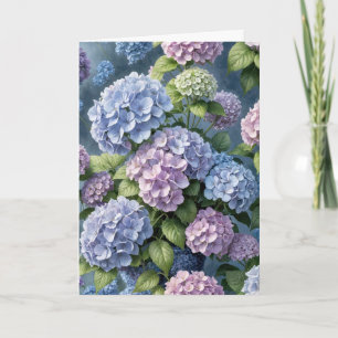 Hydrangea Garden Geburtstag Karte
