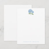 Hydrangea Garden Mitteilungskarte (Vorne/Hinten)