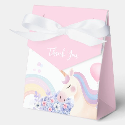 Hydrangea Garden Rainbow Unicorn Kinderdusche Geschenkschachtel (Vorderseite)