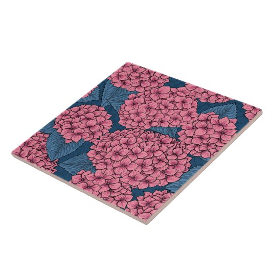 Hydrangea-Garten Fliese (Seite)