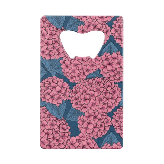 Hydrangea-Garten Geldbeutel Flaschenöffner (Vorderseite)