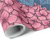 Hydrangea-Garten Geschenkpapier (Rolleneckpunkt)