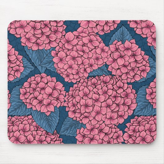 Hydrangea-Garten Mousepad (Vorne)