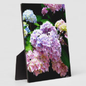 Hydrangea-Garten, rosa, blau, lila Blumen Fotoplatte (Seite)