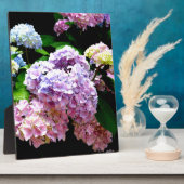 Hydrangea-Garten, rosa, blau, lila Blumen Fotoplatte (Seite)