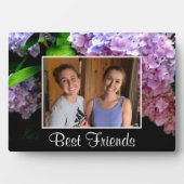 Hydrangea-Garten, rosa, blau, lila Blumen Fotoplatte (Vorderseite)