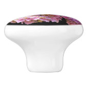 Hydrangea-Garten, rosa, blau, lila Blumen Keramikknauf (Seitenansicht)