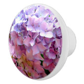 Hydrangea-Garten, rosa, blau, lila Blumen Keramikknauf (Rechts)