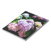 Hydrangea-Garten, rosa, blau, lila Blumen Notizblock (Rotiert)
