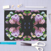 Hydrangea-Garten, rosa, blau, lila Blumen Seidenpapier (Handwerk)