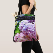 Hydrangea-Garten, rosa, blau, lila Blumen Tasche (Von Nahem)
