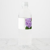 Hydrangea-Gärten, rosa, blau, lila Wasserflaschenetikett (Rückseite)