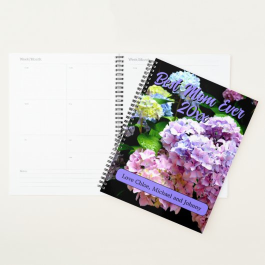 Hydrangea Garten Rosa blaue lila Blumengeschenk Planer (Anzeige)