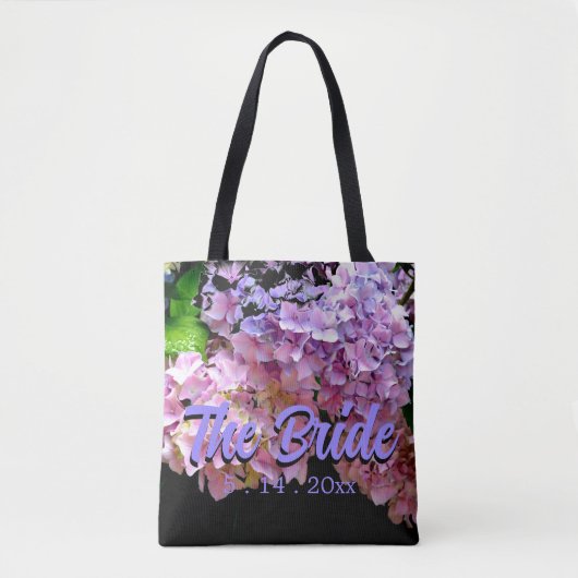 Hydrangea Garten rosa blaue lila Blüte, Braut Tasche (Vorderseite)