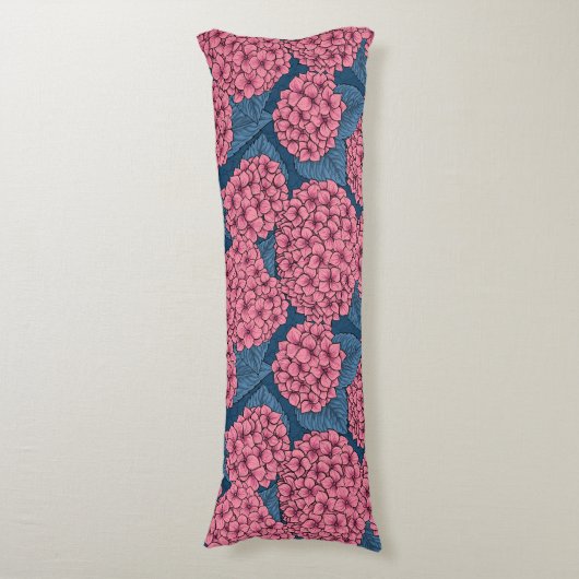 Hydrangea-Garten Seitenschläferkissen (Vorderseite Vertikal)