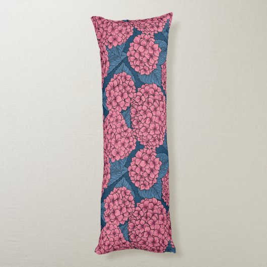 Hydrangea-Garten Seitenschläferkissen (Rückseite (Vertikal))