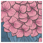 Hydrangea-Garten Stoff (Nahaufnahme)