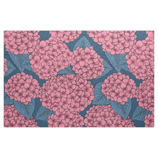 Hydrangea-Garten Stoff (Fat Quarter (45,7 x 55,9 cm))