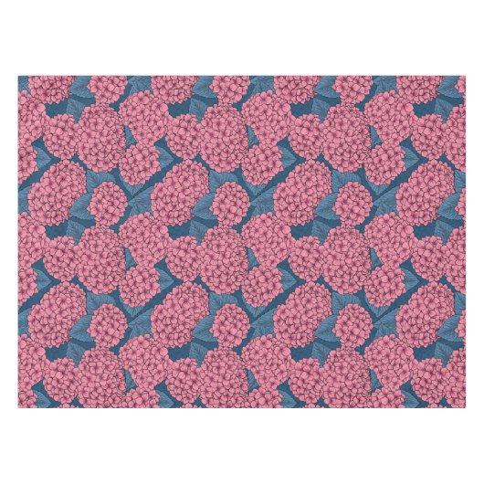 Hydrangea-Garten Tischdecke (Vorderseite (Horizontal))
