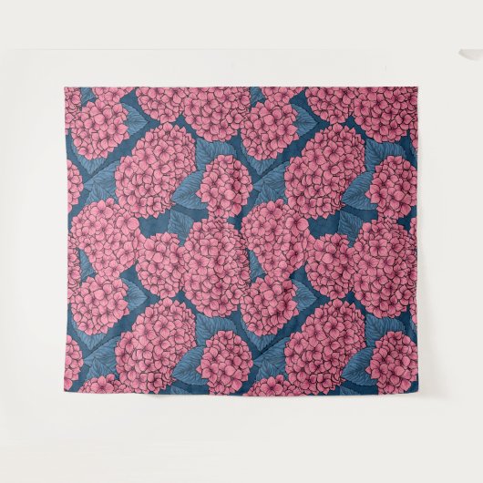 Hydrangea-Garten Wandteppich (Vorderseite (Horizontal))